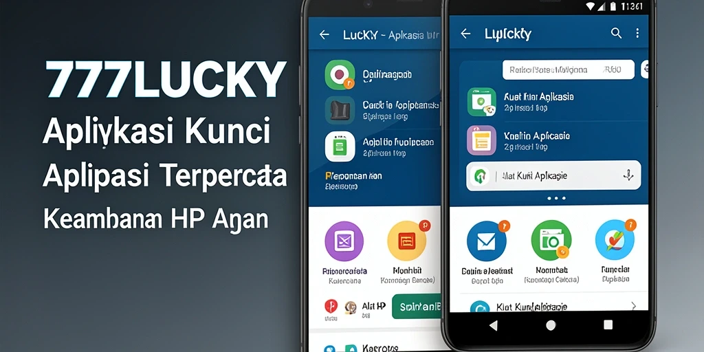 Tampilan antarmuka aplikasi Kunci Aplikasi 777LUCKY yang modern dan intuitif.