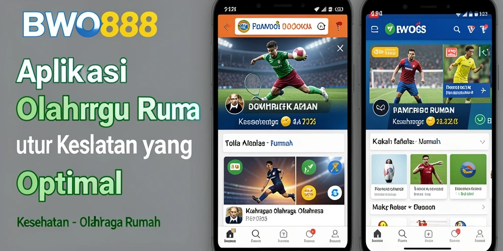 Tampilan antarmuka BWO888 yang intuitif dan menarik untuk olahraga di rumah.