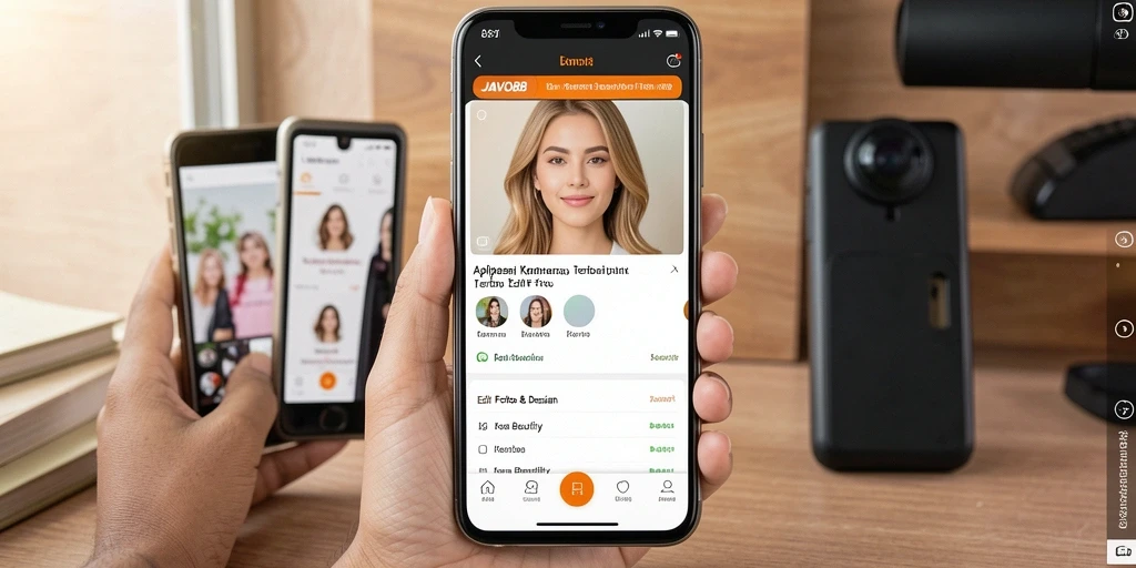 Antarmuka JAVO88 yang user-friendly untuk pengeditan foto.