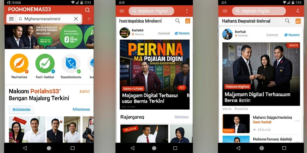 Tampilan antarmuka POHONEMAS33 yang menarik dan informatif.
