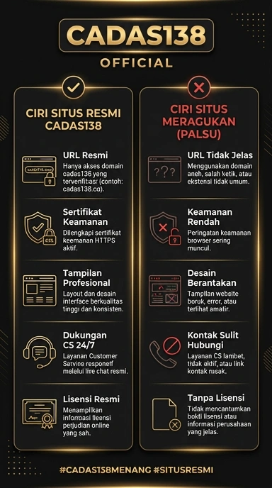 Kanal Resmi Cadas138 untuk Pengguna Android